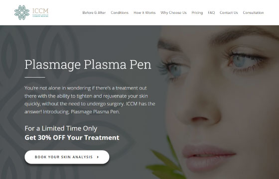 iccm plasma pen landing page