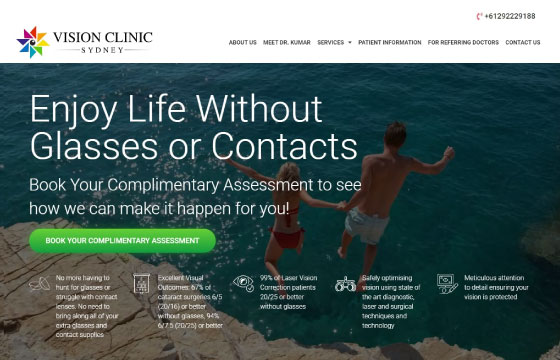 vision clinic sydney home