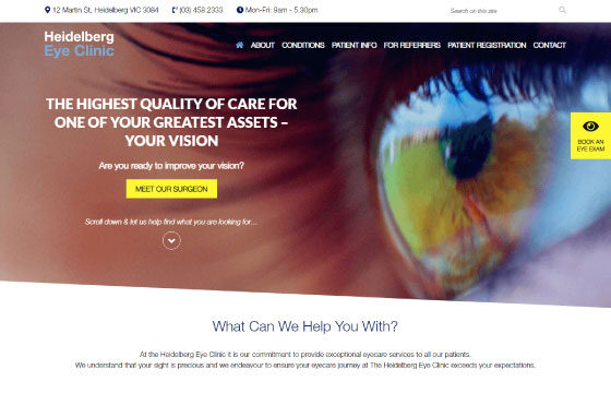 heidelberg eye clinic home page