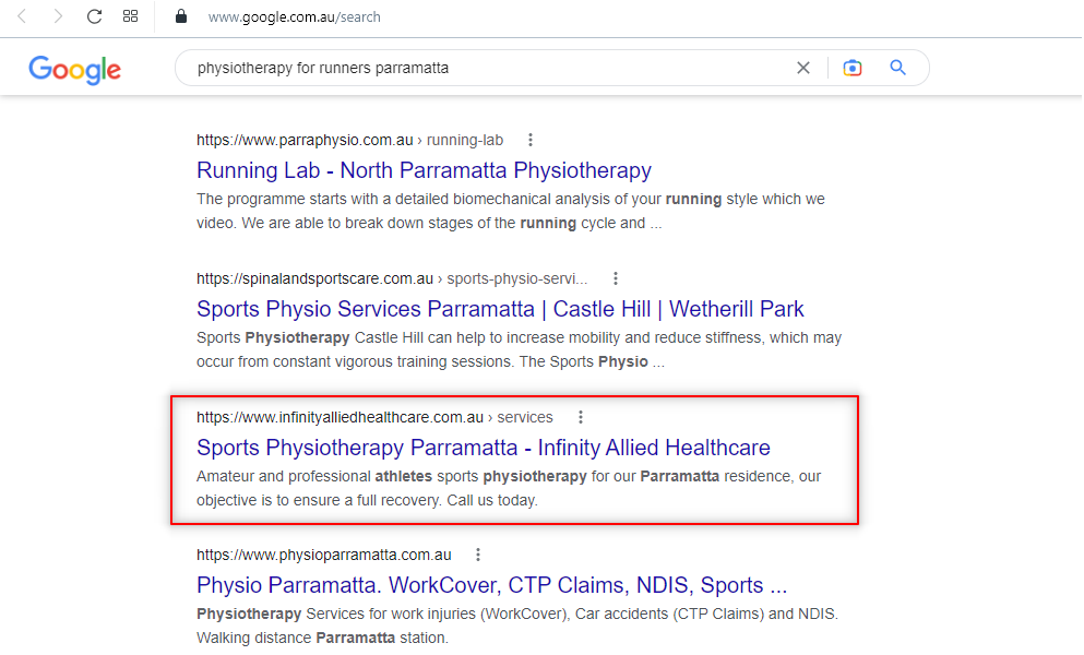physiotherapy for runners parramatta