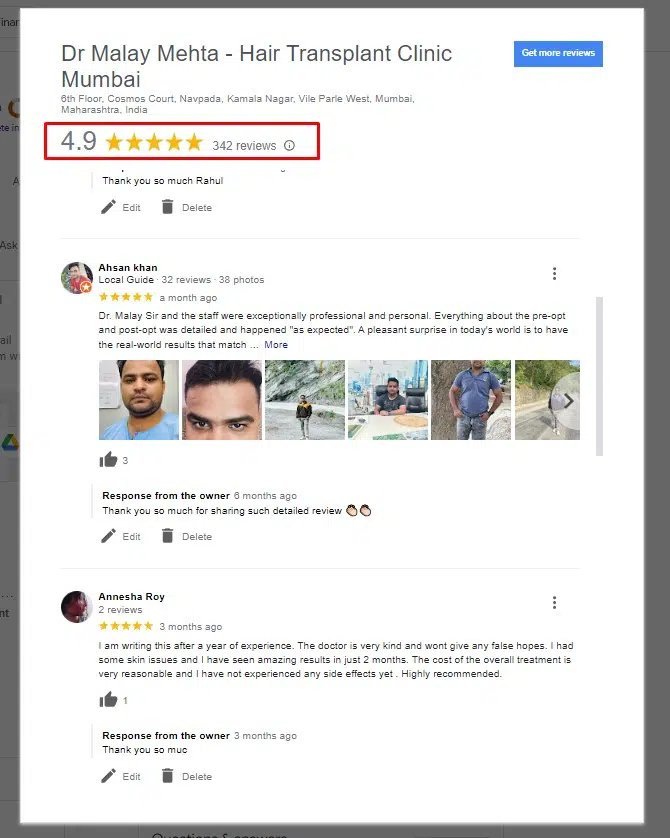 Malay Mehta GMB Reviews