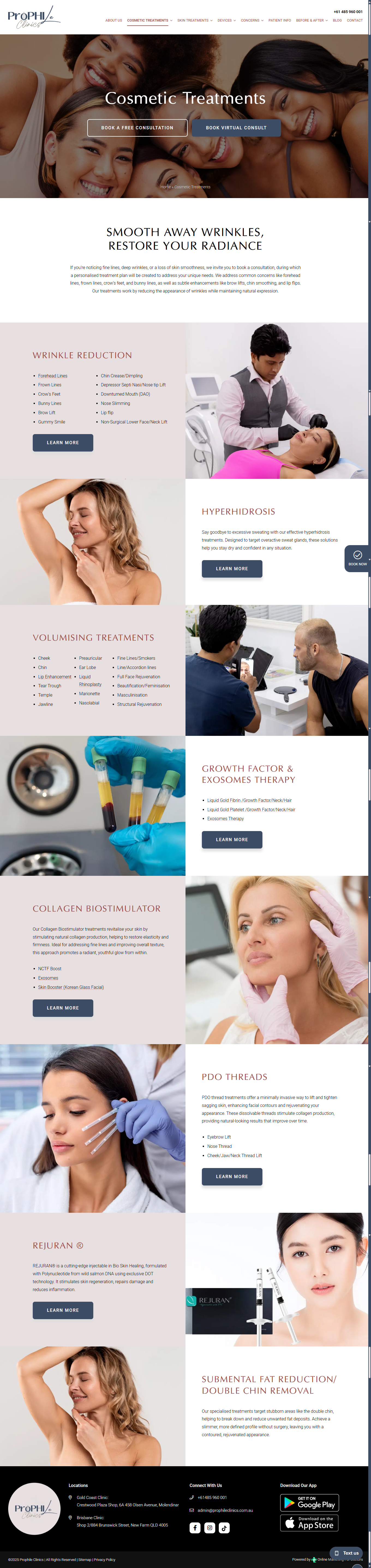 Prophile Clinics treatments