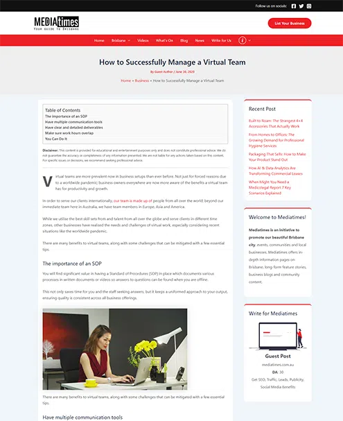 How to Successfully Manage a Virtual Team