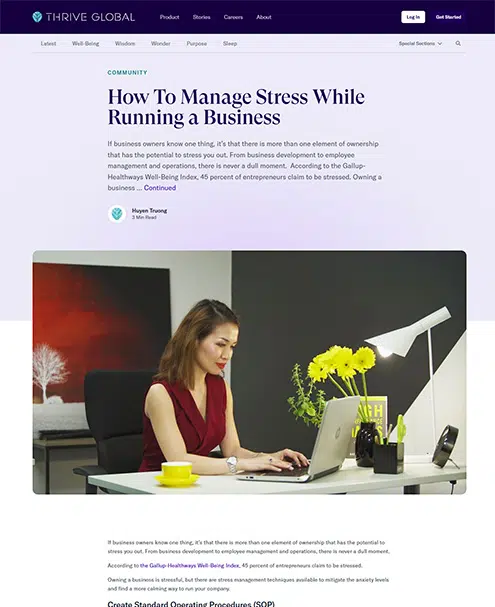 How To Manage Stress While Running a Business