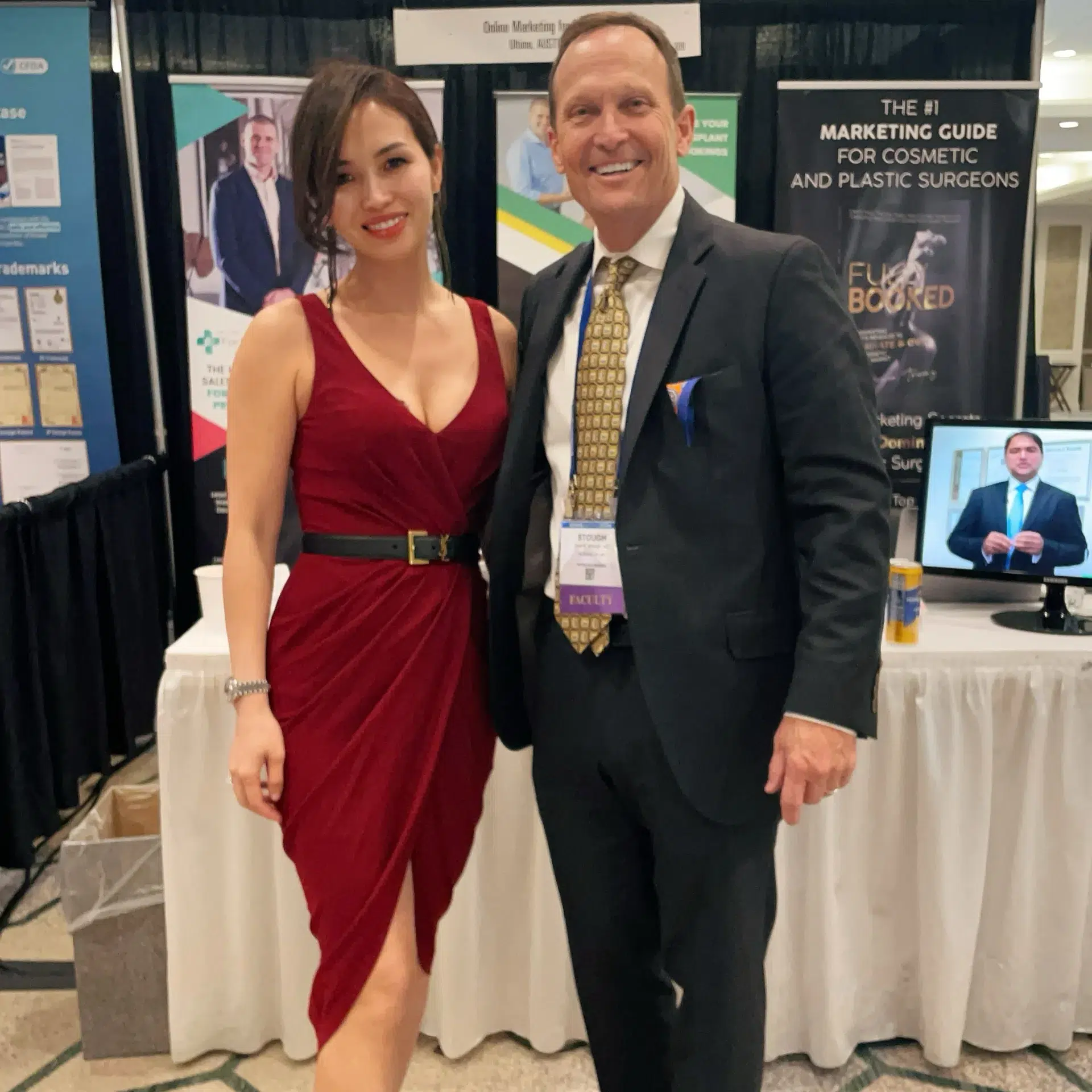 Huyen Truong with Dr Dow Stough MD FAAD CPI—Co founder and former President of the International Society of Hair Restoration Surgery (ISHRS)
