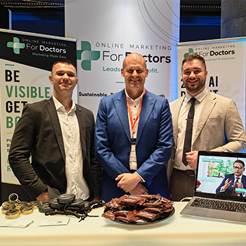 Online Marketing For Doctors Exhibited at FUE Europe Marketing For Hair Transplant Clinics