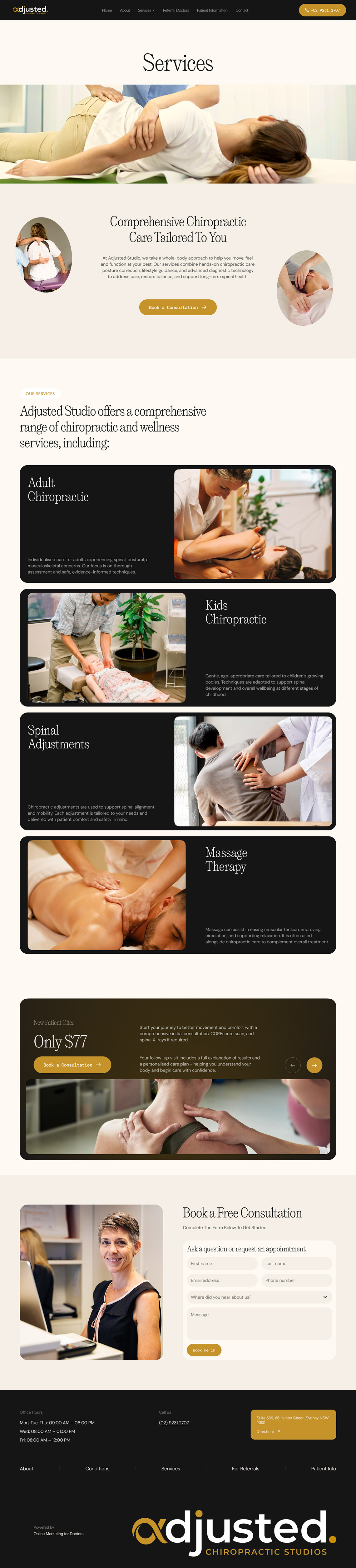 Services Adjusted by OMD