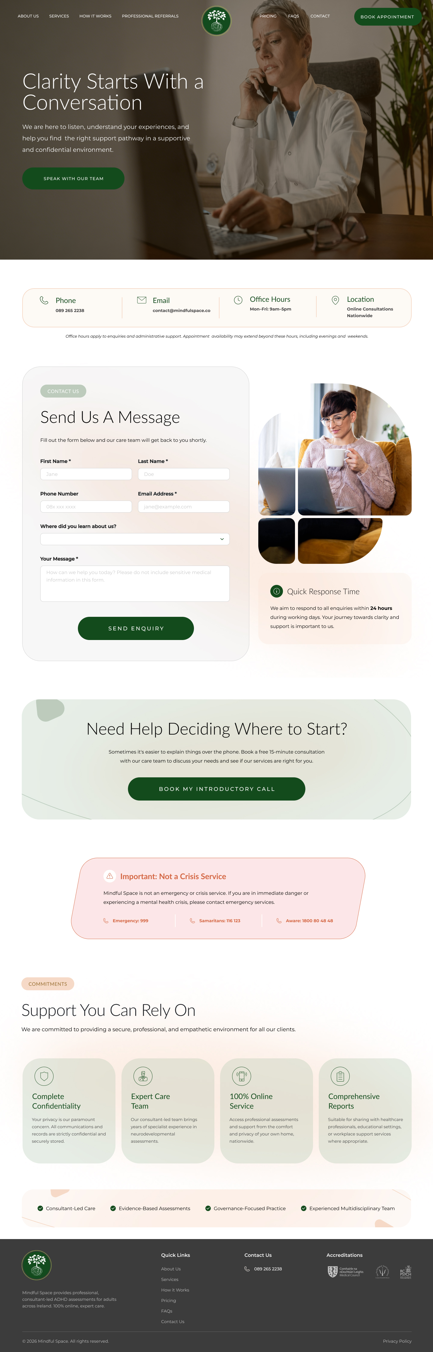 Contact Us for Mindful by OMD