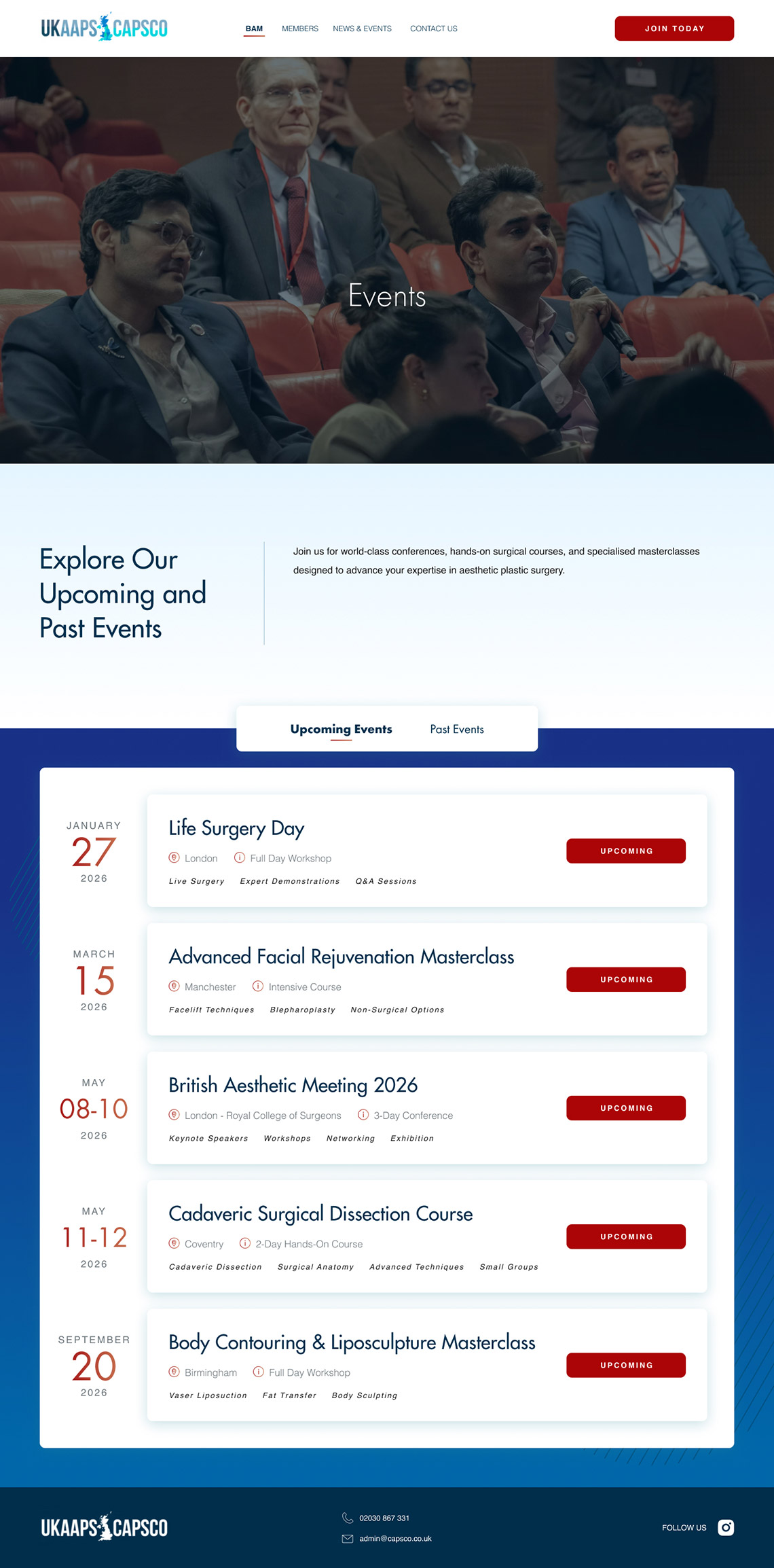 Events For CAPSCO BAM by OMD