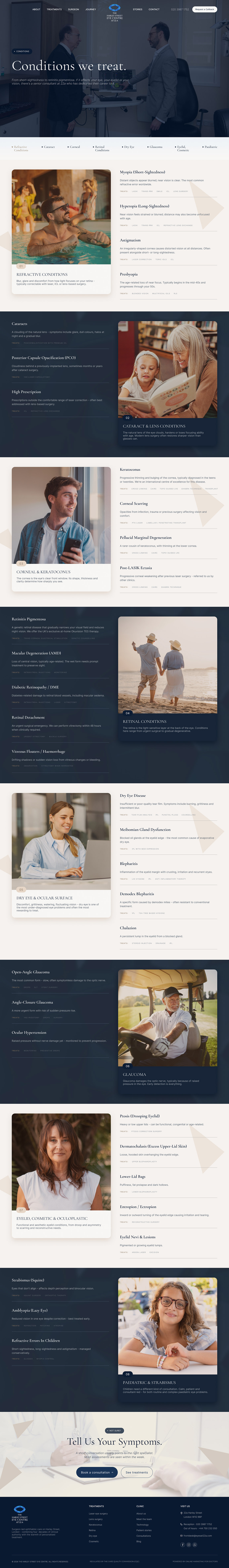 Conditions for Harley Street Eye Centre by OMD