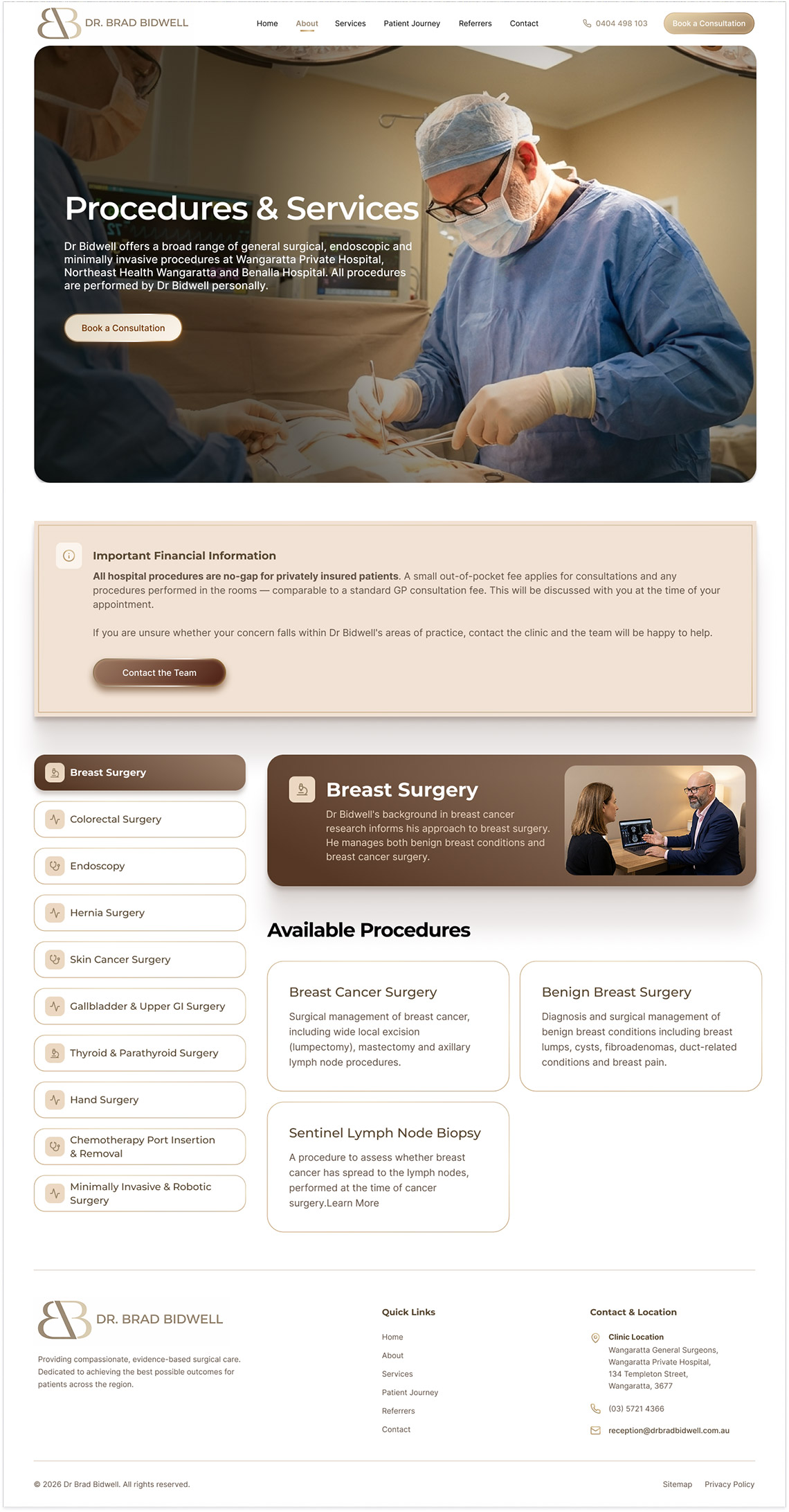 Dr Brad Bidwell Procedures by OMD