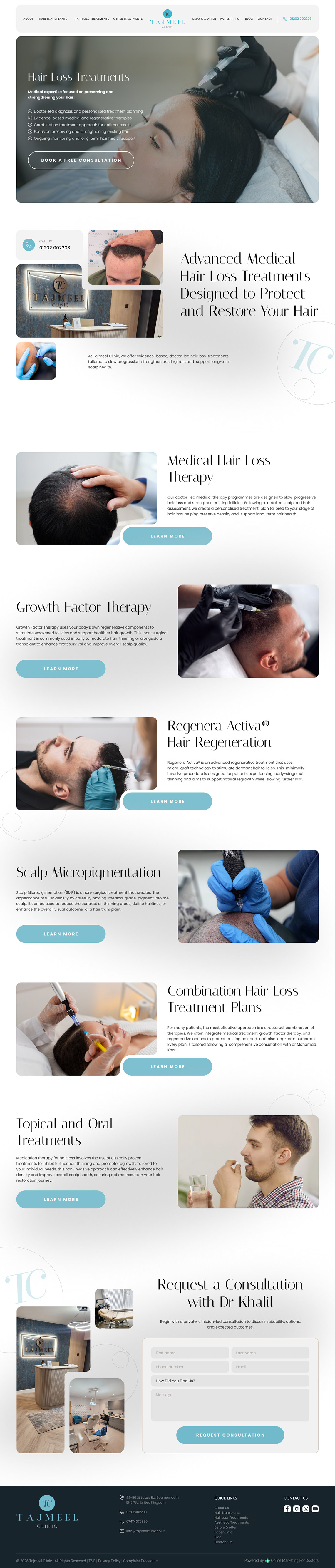 Hair Loss Treatments for Tajmeel by OMD