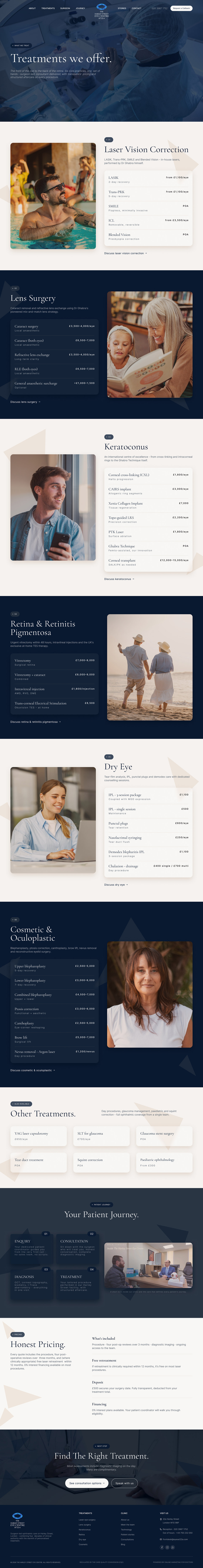 Treatments for Harley Street Eye Centre by OMD